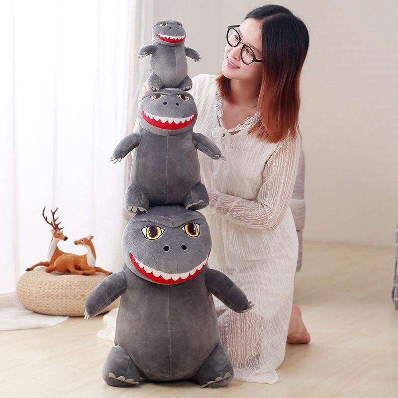 20CM Anime Godzilla Q Version Plush Toy Cute Soft Stuffed Animal Doll Kawaii Throw Pillow Sofa Decoration Collection Kids Gift