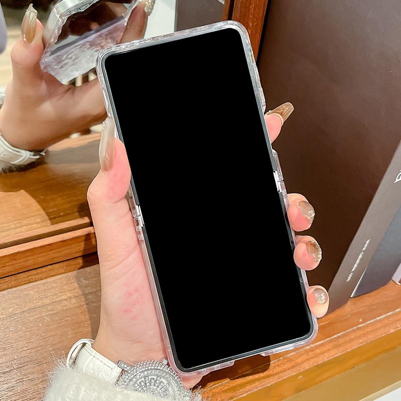 Чехол Flip7 для Samsung Galaxy Z Flip 7 Zflip7 Прозрачный Защитный Чехол для Телефона для Samsung Zflip 7