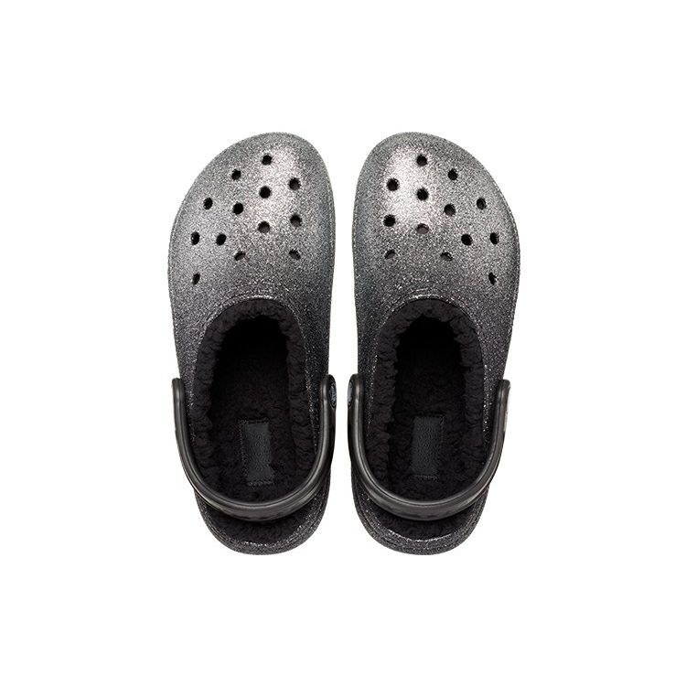 Crocs Классические клоги Удобные Универсальные Пляжные сандалии Женская обувь Черный Серебристый 205842-067