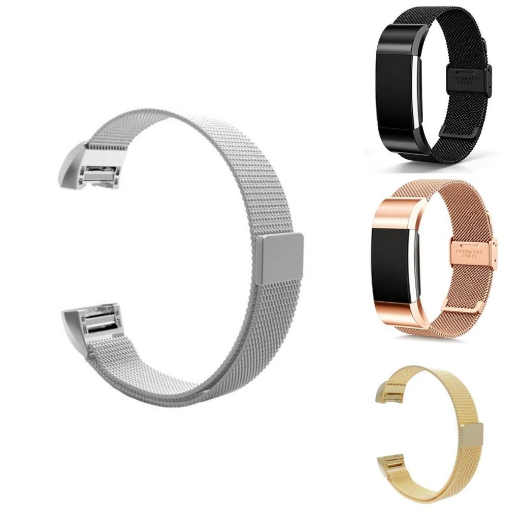 Ремешок для часов Fitbit Charge 2 из нержавеющей стали с регулируемой посадкой для повседневного ношения