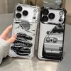 Японский JDM Дрифт Автомобиль Прозрачный Чехол для Телефона для Apple iPhone 16 15 14 Plus 17 Air 16e 13 12 11 Pro Max