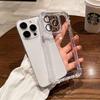 Применимо к iPhone17PRO чехол для мобильного телефона с подушкой безопасности против падения, гальванический космический чехол, защитная пленка для объектива, Apple 16, пылезащитный жесткий чехол