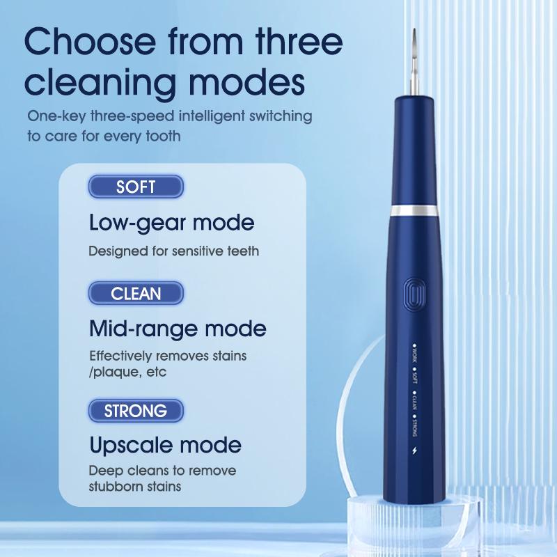 Ultrasonic Tarter Remover for Teeth Dental Scaler Teeth Cleaner 3 Cleaning Modes High Frequency Vibration Teeth Cleaning Tool