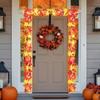 Thanksgiving Decorations for Home Large Maple Leaves 9Ft Plug in Thanksgiving Garland with Lights 50 Orange Bulbs UL Certified Connectable Fall