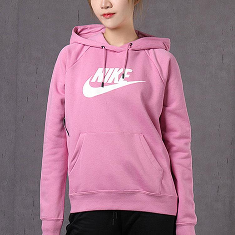 Nike Американское винтажное худи с принтом букв женское розовое BV4127-693