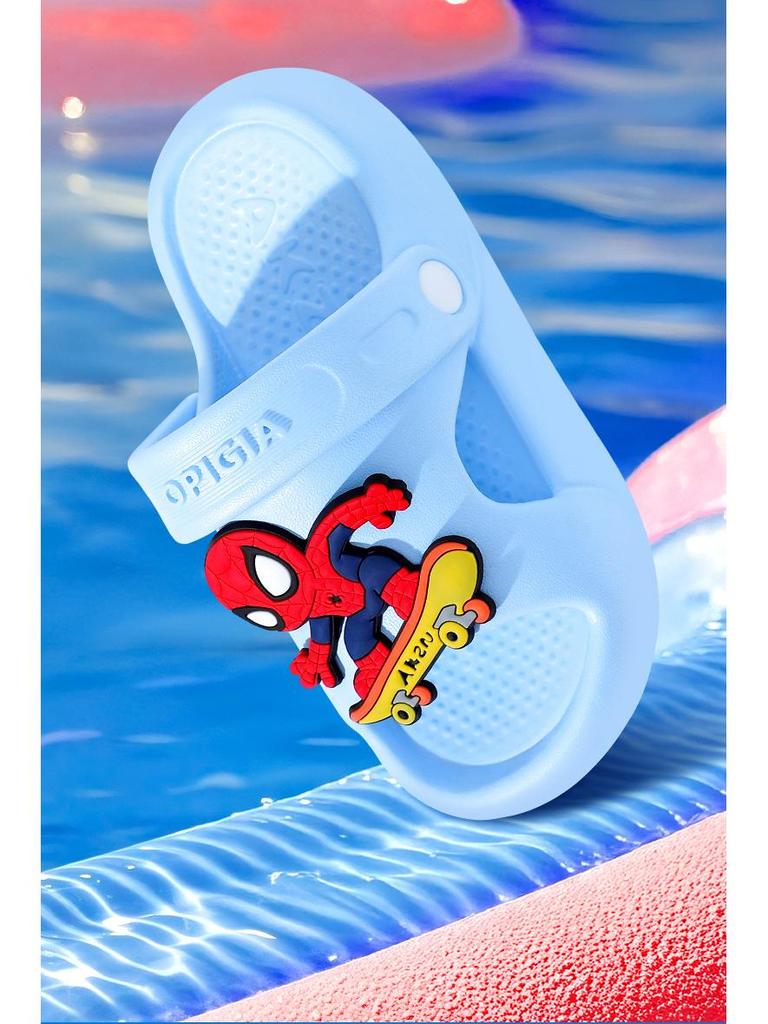 Детские клоги из ЭВА, лето 2025: Нескользящие толстоподошвенные сандалии для мальчиков