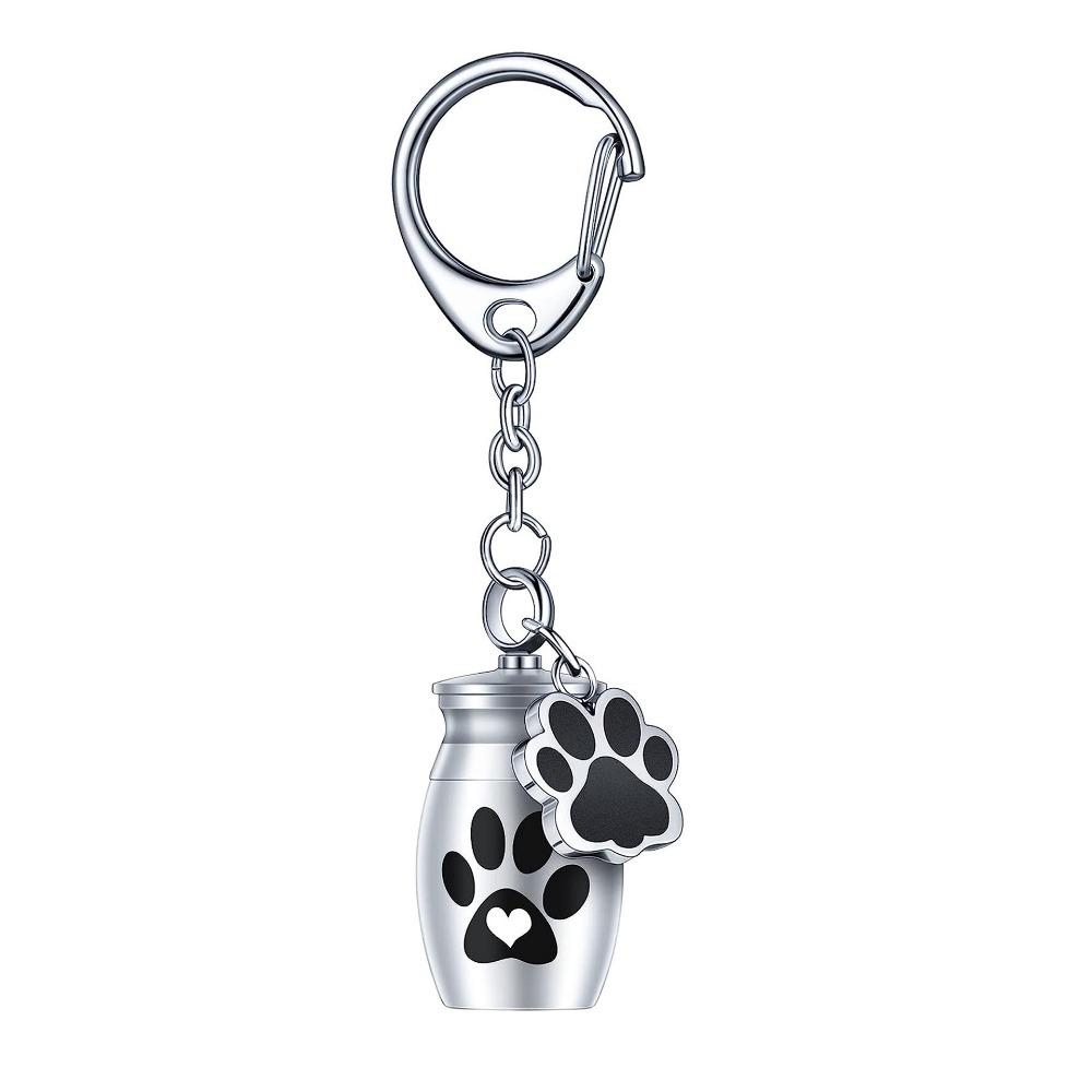Hanging Pet Urns Keychain Aluminum Zinc Zinc Alloy Pet Urn Pendant Cat Dog Ashes Pendant  Pet Hair