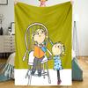 Charlie and Lola Theme Printed Blanket - Perfect for Couch, Bed, Travel & Outdoor Use | Machine Washable, Cozy & Durable.