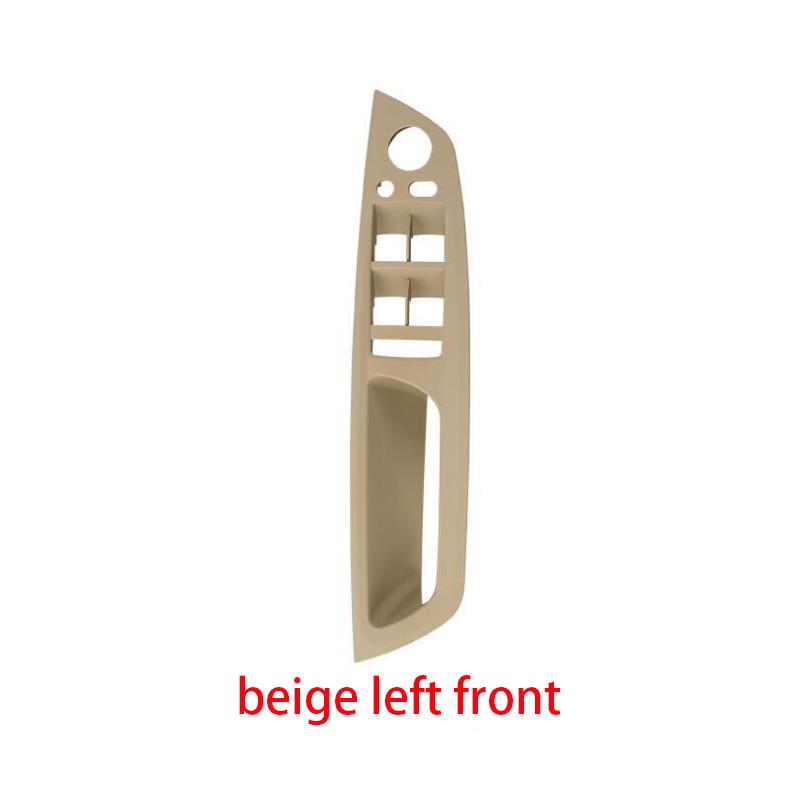 Бежевый, черный, серый подлокотник, левое переднее водительское сиденье с левым рулем, внутренняя дверная ручка, внутренняя панель, накладка для BMW E70 E71 X5