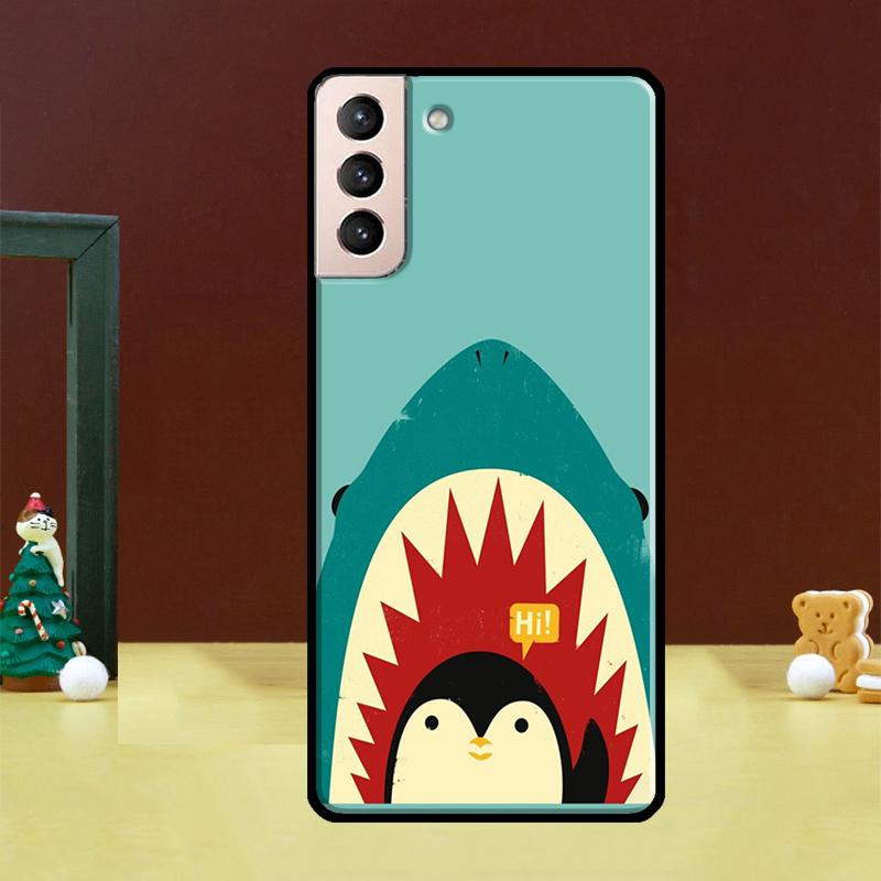 Чехол-пингвин для Samsung Galaxy S23 S21 S22 Ultra S8 S9 S10 Note 10 Plus Note 20 Ultra S20 FE