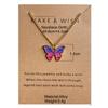 Bohemian Alloy Butterfly Pendant Necklace Pendant Set Collarbone Chain Necklace Card Set