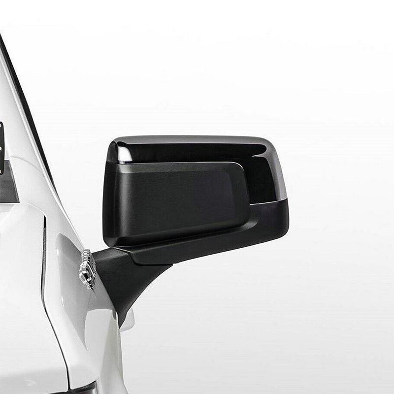 For Chevy Chevrolet Silverado 1500 & GMC Sierra 1500 Car Rearview Side Mirrors Cover Sticker Trim Decor ABS Black