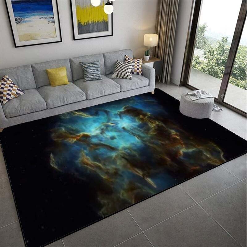 Красочный ковер Galaxy Красочное звездное небо Большой ковер Гостиная Коврик для ванной Коврик для ванной Коврик для двери Фантастический ковер Дизайнерский ковер Домашний декор