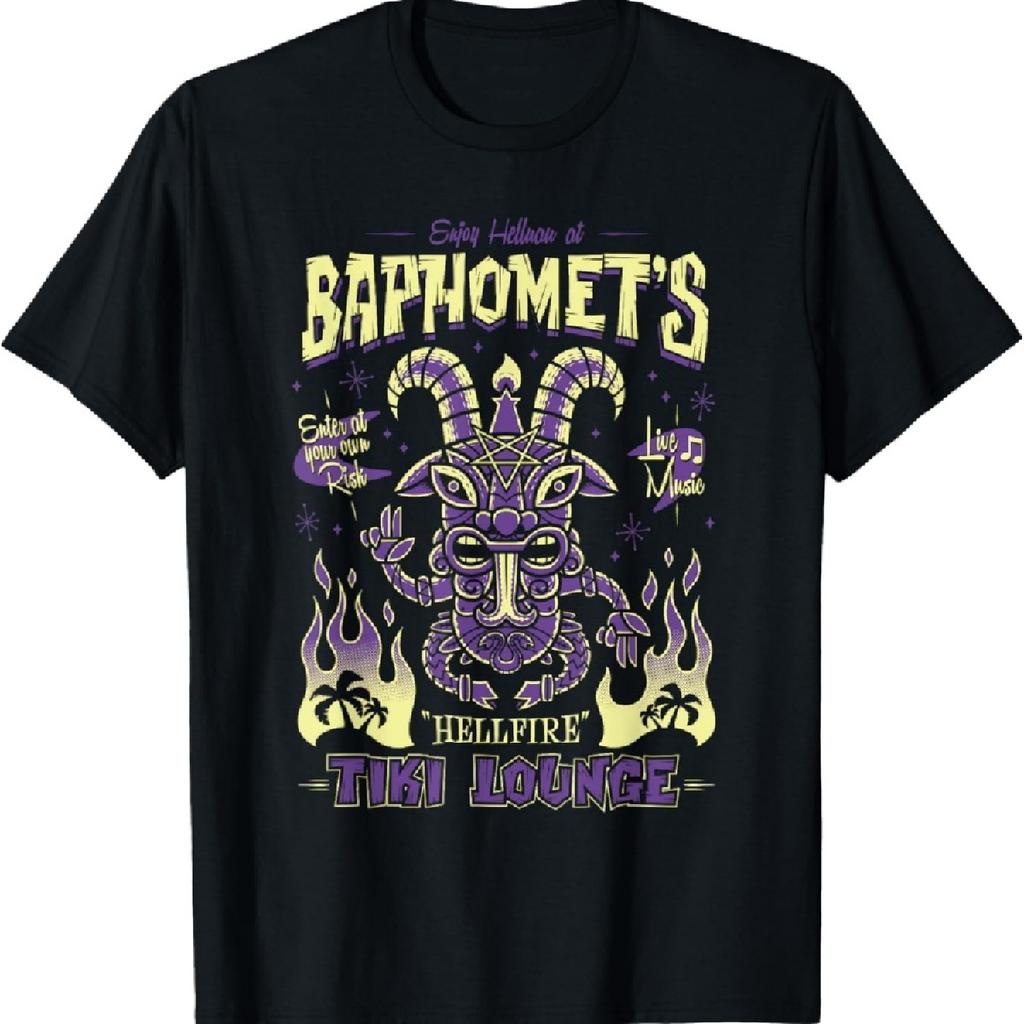 Baphomet Tiki Lounge - Готика - Футболка для серфинг-отпуска_1