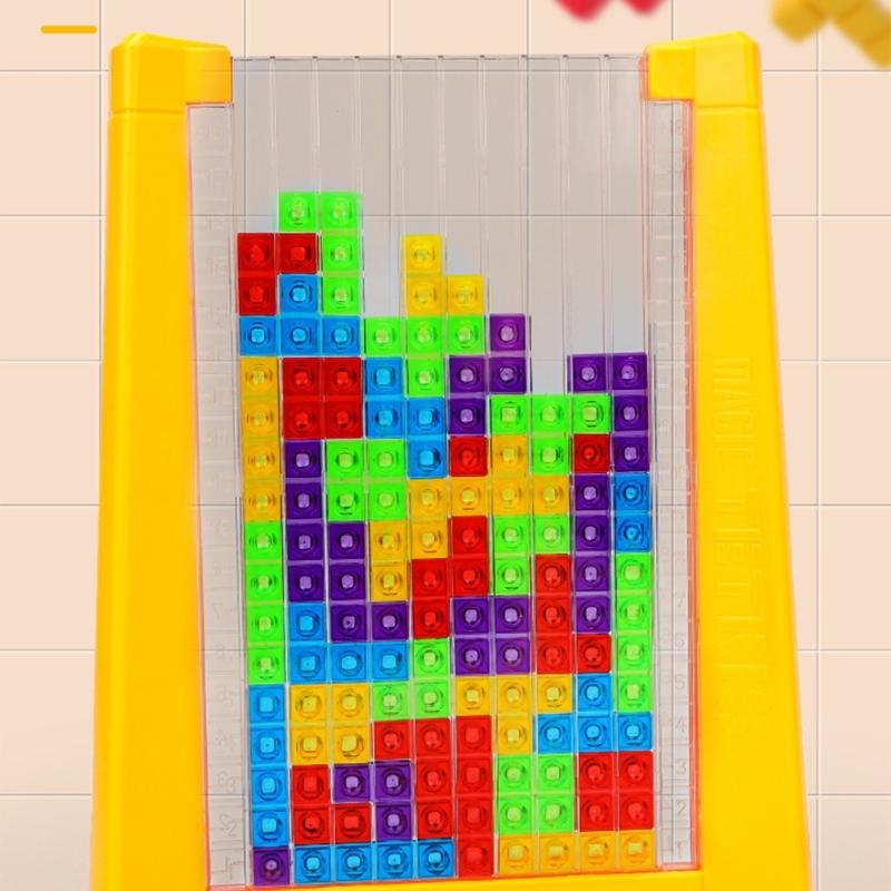Развивающая игра-головоломка Русский Строительный Блок Кирпичная Игрушка Игра Башня Поощряющая Креативность и Решение Проблем