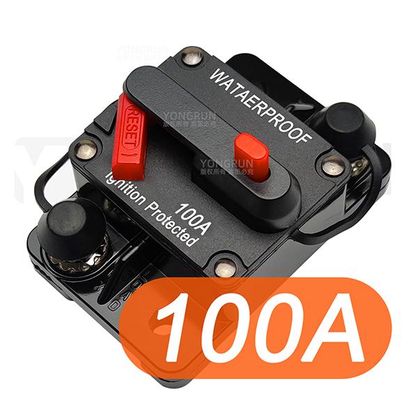 30A To 300A Circuit Breaker Fuse Reset, Car Stereo Inline Fuse Holder, Waterproof Marine Circuit Breaker Reset Fuse 12V-48V DC
