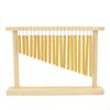 Музыкальный инструмент, ветряной колокольчик, 20 нот, в деревянной раме, с молоточком, издающий яркий звук