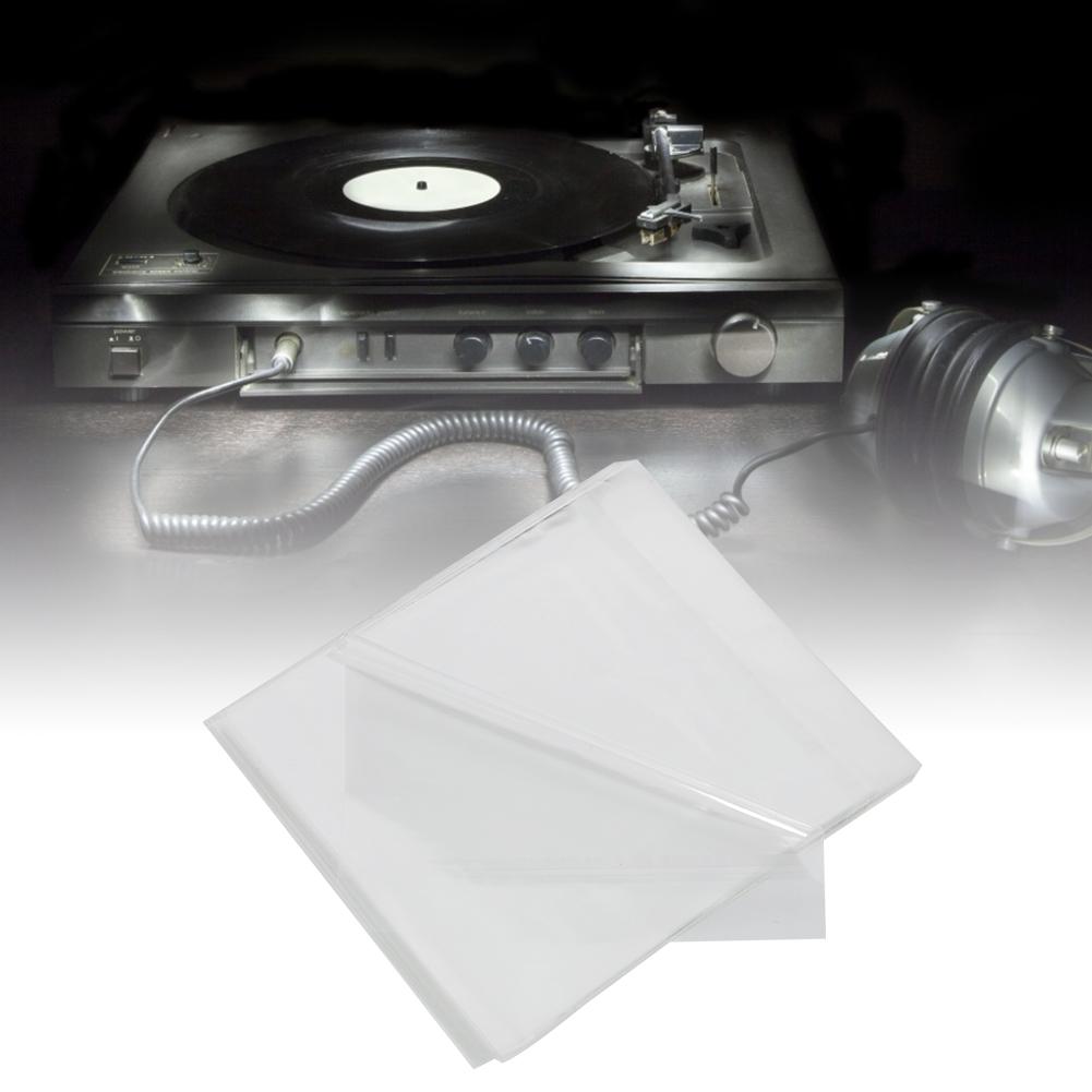 50 Pcs 12 Inch Vinyl Record Outer Sleeve Reusable Protective Storage Bag Covers Accessories