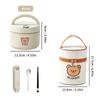 Ceramic Lunch Box Portable Insulated Food Storage Container With Lid Microwave Bento Box Sealed Leak Proof Food Jar