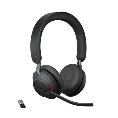 Jabra Evolve2 65 MS Стереогарнитура с шумоподавлением 37 часов работы от аккумулятора Microsoft Teams