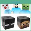 Картонная коробка-маска на голову Minecraft с культовым дизайном Стива, Крипера, Эндермена для детского косплея