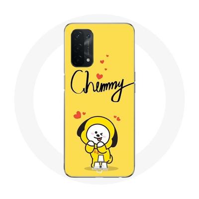 Coque Pour Oppo A74 5G - MANIACASE - BTS BT21 Chimmy Jimin - Souple - Jaune - Protection Enfant