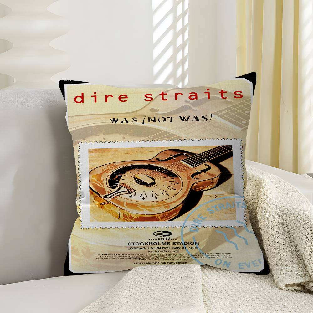 DDire SStraits Singer Band Decorative Room Aesthetics Pillow Case Home Decor Bedroom Sofa Bed Couch Pillow Cover x