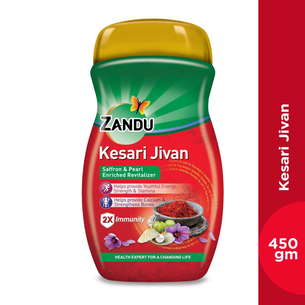 ZANDU KESARI JIVAN Кесари Живан Аюрведический иммуностимулятор для взрослых, Красный, 450 г