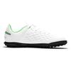 Nike Tiempo Legend 8 Club TF Удобные Универсальные Нескользящие Прочные Футбольные Бутсы с Низким Верхом Детские Футбольные Бутсы Белые Зеленые AT5883-030