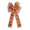 Fall Wreath Bow Thanksgiving Autumn Decorative Party Favor for Home