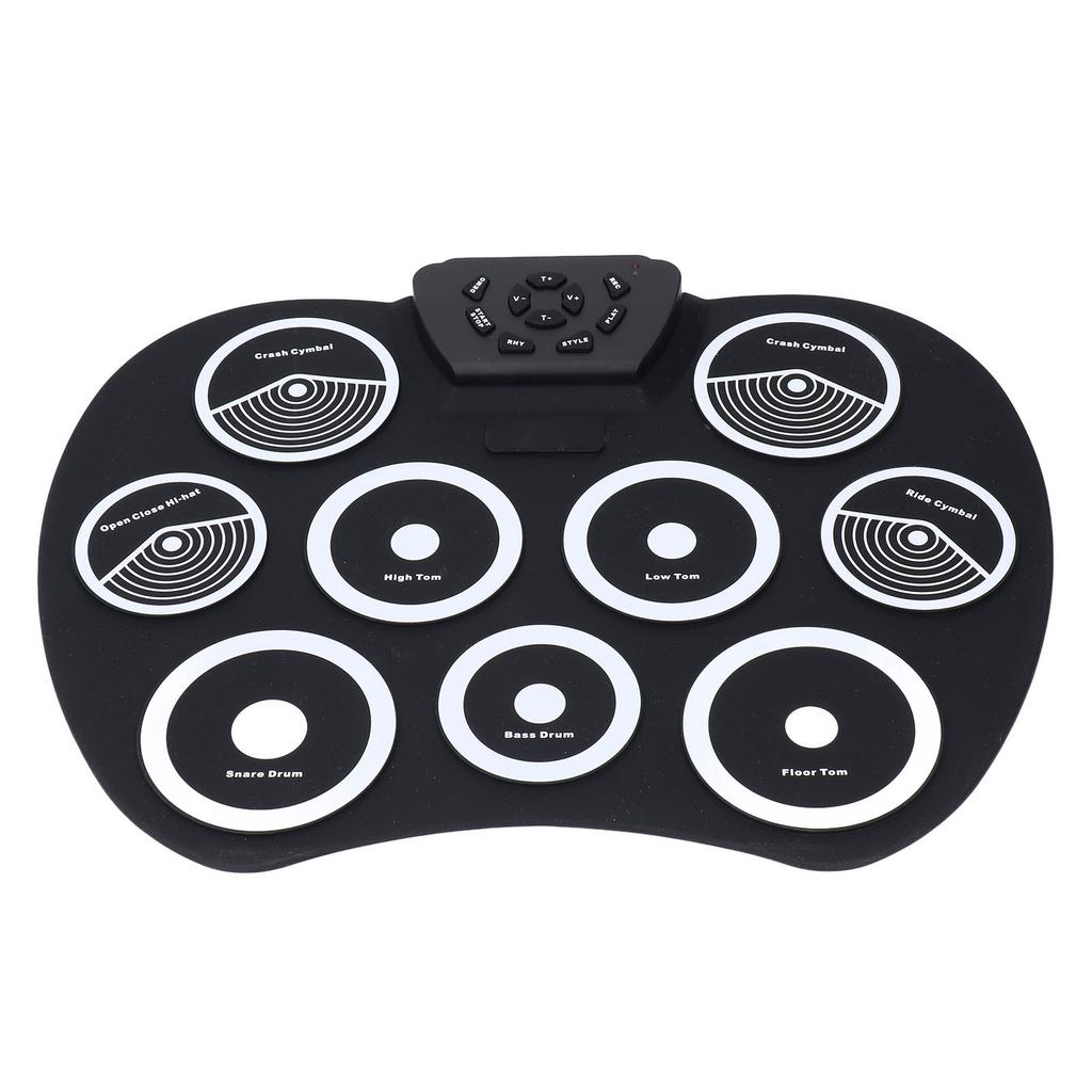 Roll Up Electric Drum Set Портативная легкая 9-пэдовая электронная ударная установка для практики