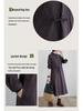 2025 Autumn Korean Style Cotton-Linen Polo Collar Elegant Long Sleeve Shirt Dress