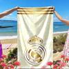 Real Madrid Print Beach Towel, Versatile Lightweight Absorbent Beach Towel for Pool Surf Yoga Bathroom, Perfect Birthday Holiday Gift