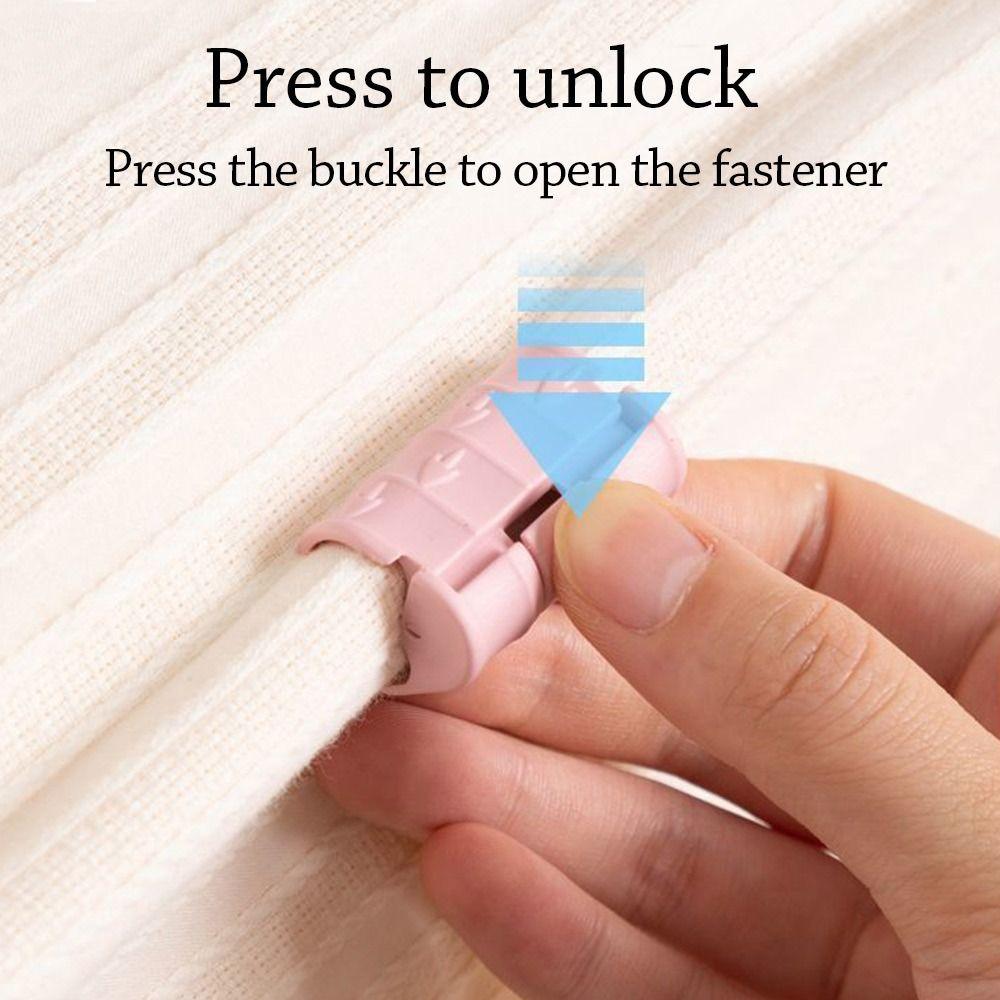 10pcs Pressure Resistant BedSheet Clips Adjustable Sheet Grippers Durable Mattress Holder