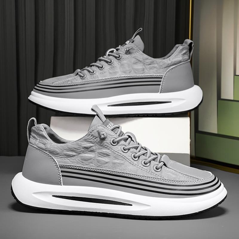 Мужская обувь с крокодиловым узором, летние дышащие туфли на платформе, повседневные кроссовки для мужчин, вулканизированные, для ходьбы, Zapatillas Hombre