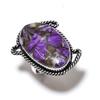Медь Чароит Драгоценный камень 925 Стерлинговое серебро Подарок Ювелирное изделие Кольцо Размер 7