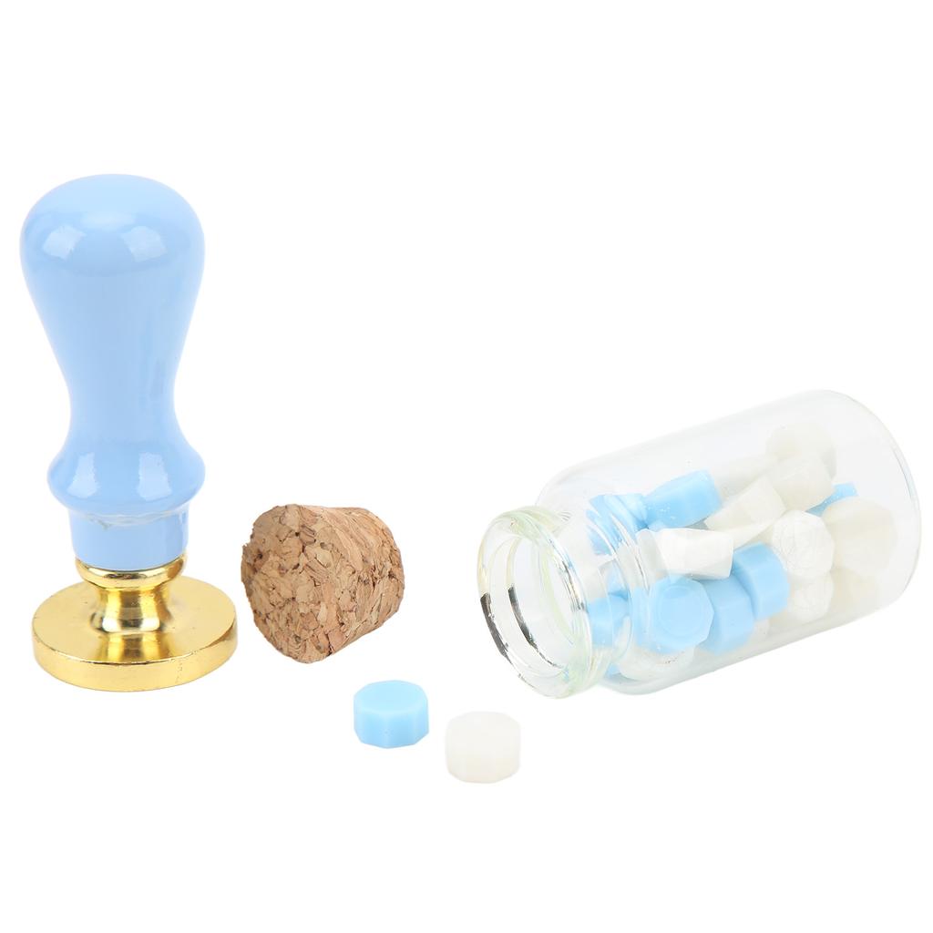 Набор восковых штампов с прозрачным узором, антикоррозийные, изысканные упаковочные восковые штампы с деревянной га