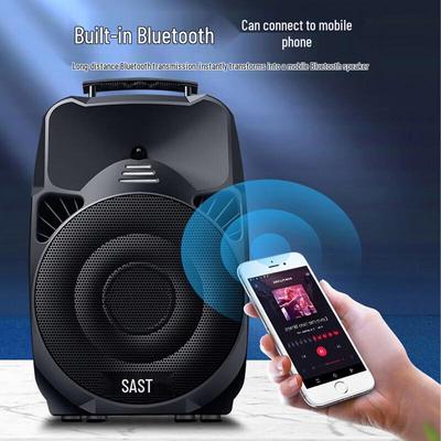 SAST A89 12-дюймовая портативная Bluetooth-колонка на колесиках, штекер CN (адаптер в комплекте)
