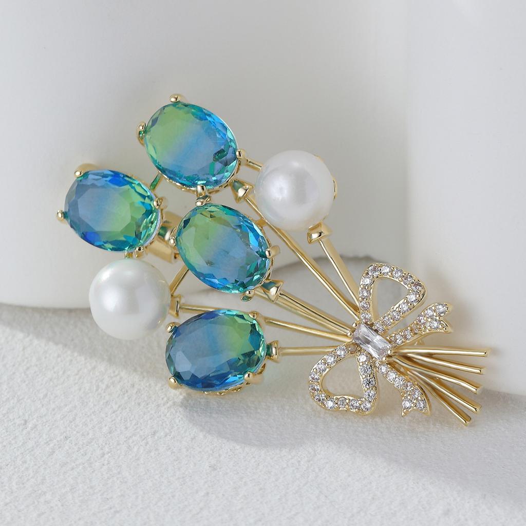 Senior Brooches Flower Leaf Brooch Pins for Women Suit Pendant Fashion Brooches Jewelry