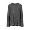 Women's Jiu Zi Anna Kou Wool Lyocell Camellia Embroidered Knit Sweater