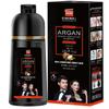 Fast-acting hair coloring shampoo, effectively covers gray hair, unisex, three-in-one, 100% gray hair coverage, herbal ingredients, 420ml Black