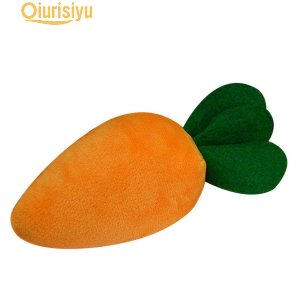 Soft With Sound Pet Squeeze Toy Carrot Plush Vegetable Toy