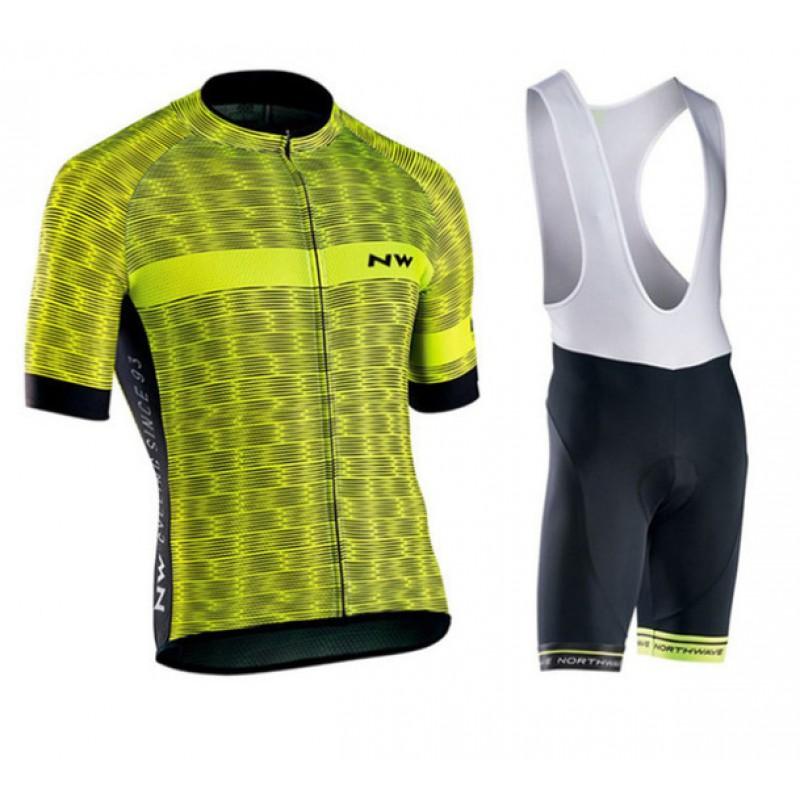 Northwave Short Sleeve Cycling Jersey Set Breathable Mesh Fabric Road Mountain Bike Ride Unisex
