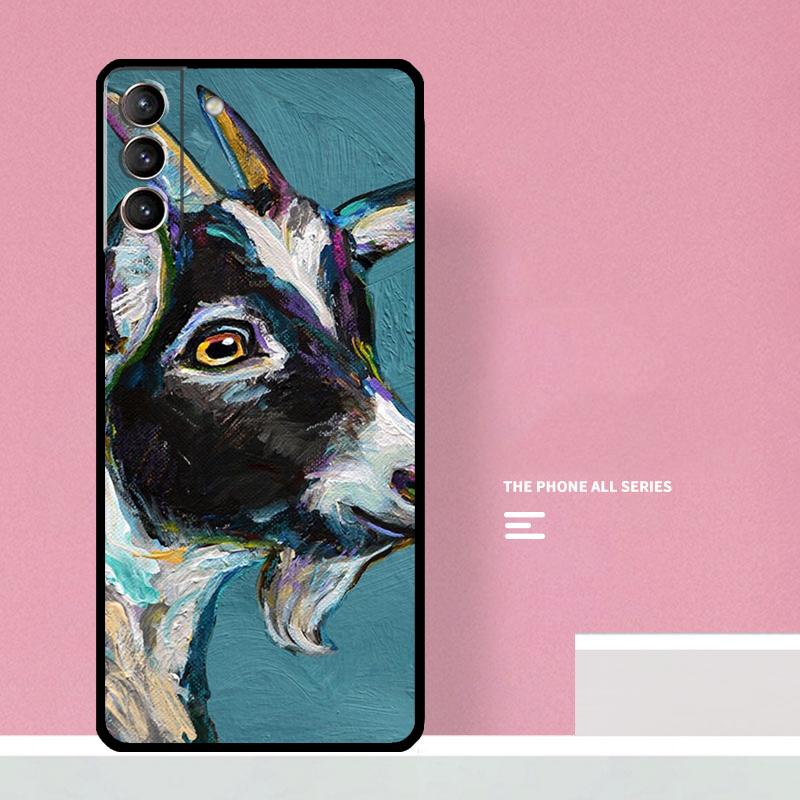 Милый чехол для телефона с карликовой козой для Samsung Galaxy S25 Ultra S20 S21 S22 S23 S24 S9 S10 Plus S25 FE Cover Coque