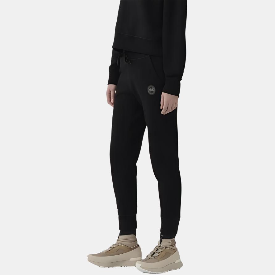 Canada Goose Серия Muskoka FW22 Логотип Muskoka Шнурок Зауженный крой Прямой крой Длинные брюки Трикотажные джоггеры Женские брюки Черный 7402L-B61