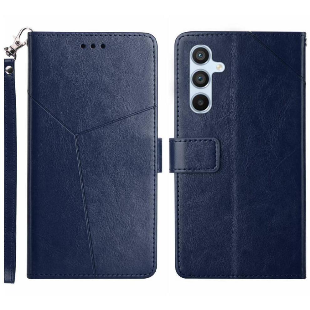(Blue) Case for Samsung Galaxy A56 5g Kickstand-durable Flip Cover Book Folding Shockproof Tpu Shell Leather Wallet
