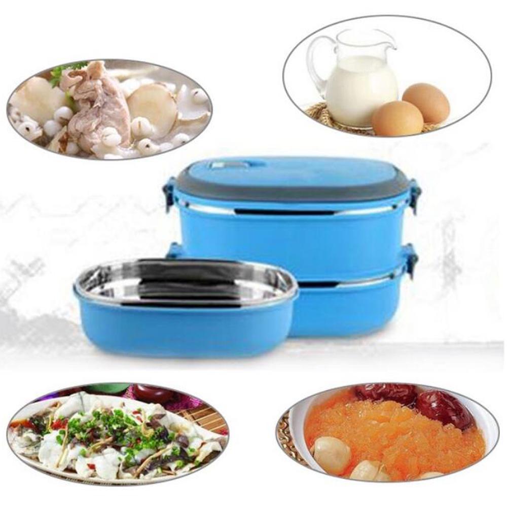 Многослойная изоляция из нержавеющей стали, термоконтейнер для обеда, бенто, контейнер для еды для детского пикника