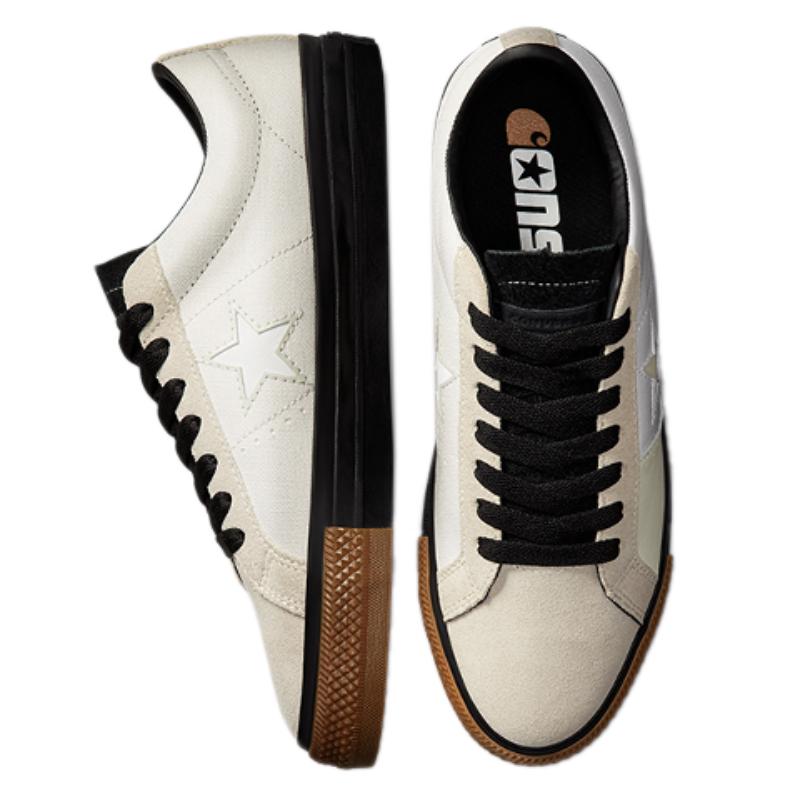 Carhartt WIP x Converse One Star Pro Pro Винтажные Повседневные Низкие Кеды Унисекс Белый Коричневый