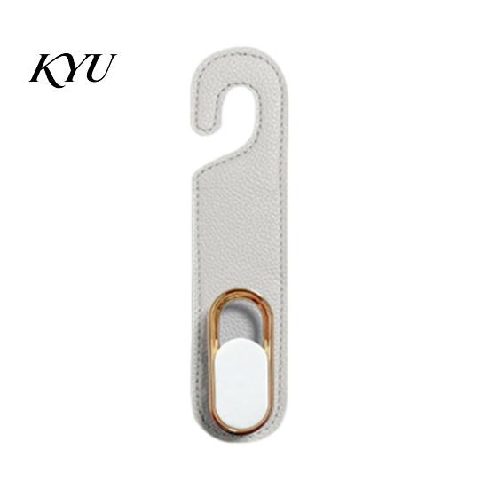Car Grocery Bag Holders Universal Seat Hook Hanger, Faux Leather Back Storage Vehicle Hooks Foldable Interior Organizer for Hanging Groceries