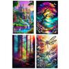 5D DIY Алмазная картина Пейзаж Животное Украшение Полный квадрат/круглый алмаз Украшение Вышивка Домашнее украшение